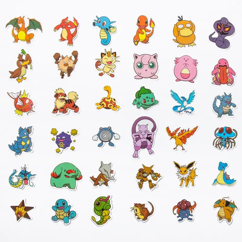 Pokemon Pikachu Stickers - 50/100pcs